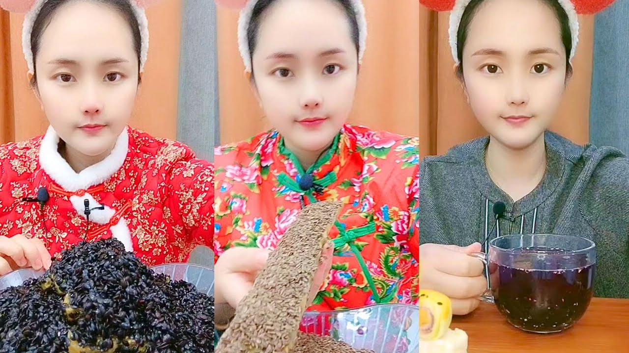 Chinese Passion Fruit Grain Mix ASMR Eating Show #60