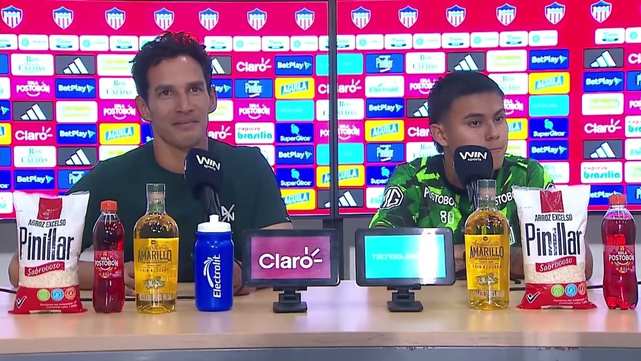 El DT Diego Arias y Nicolás Rodríguez, TRAS LA GOLEADA (0-4) AL JUNIOR EN Barranquilla #LigaBetPlay