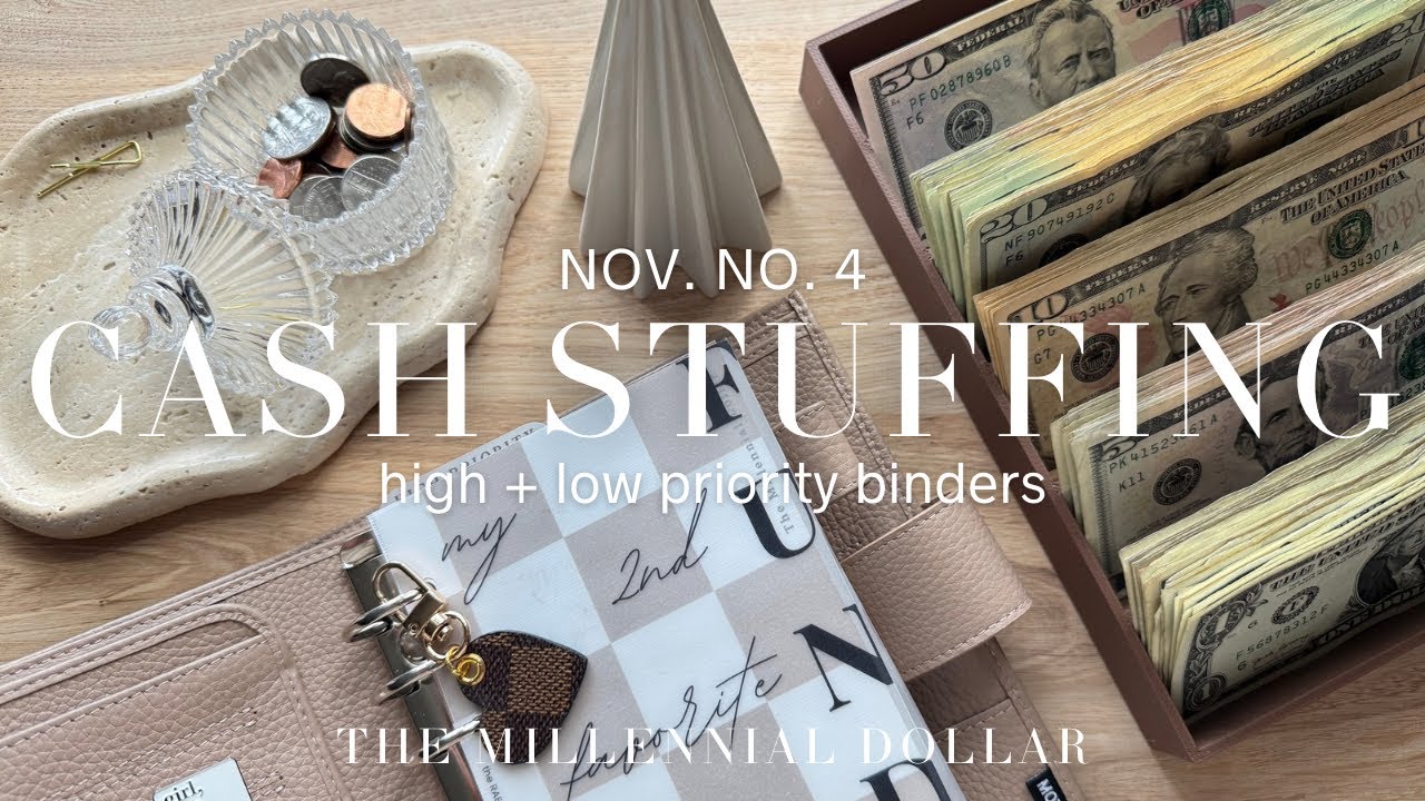 Cash Stuffing | $1008 | Into Sinking Funds + Savings | Nov. No. 4