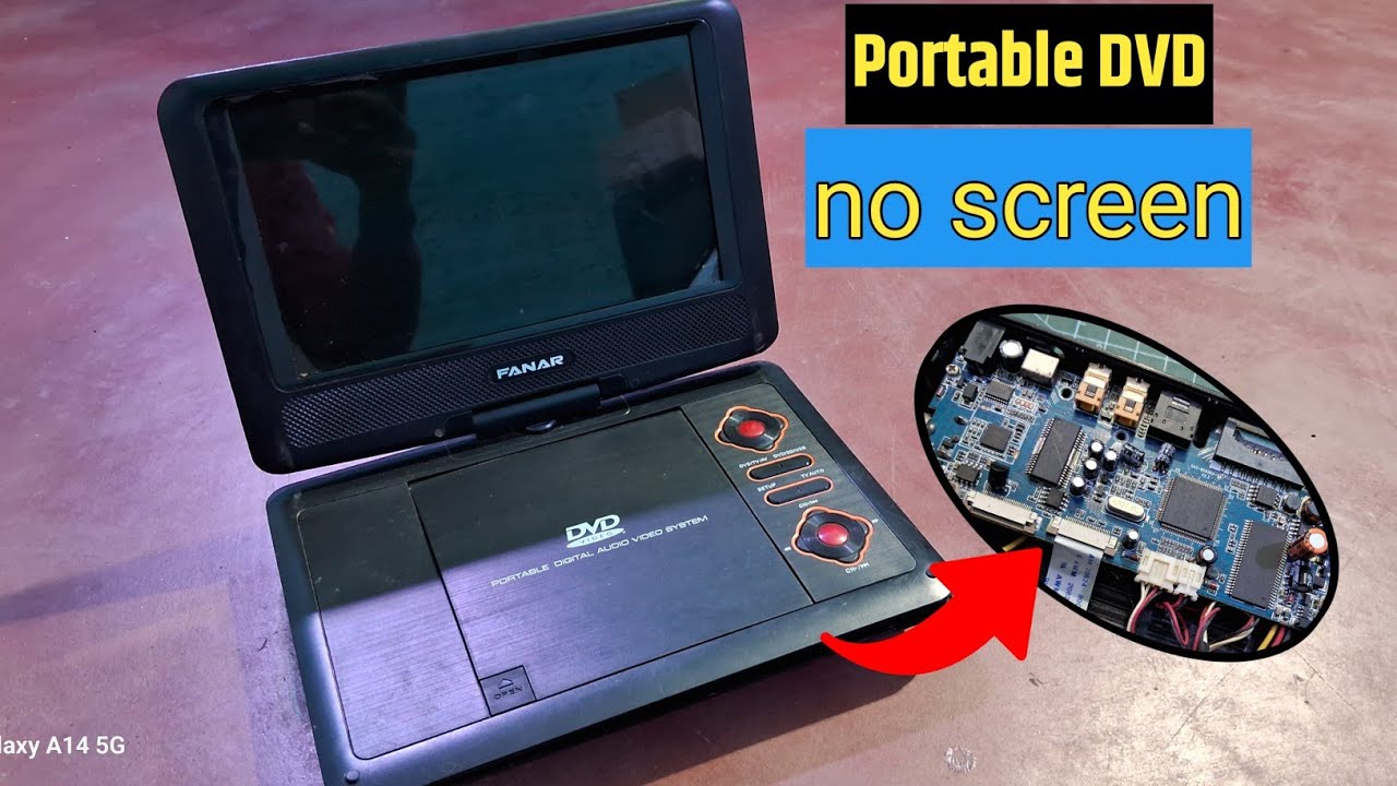 Portable dvd player display problem||Portable dvd player repair👌