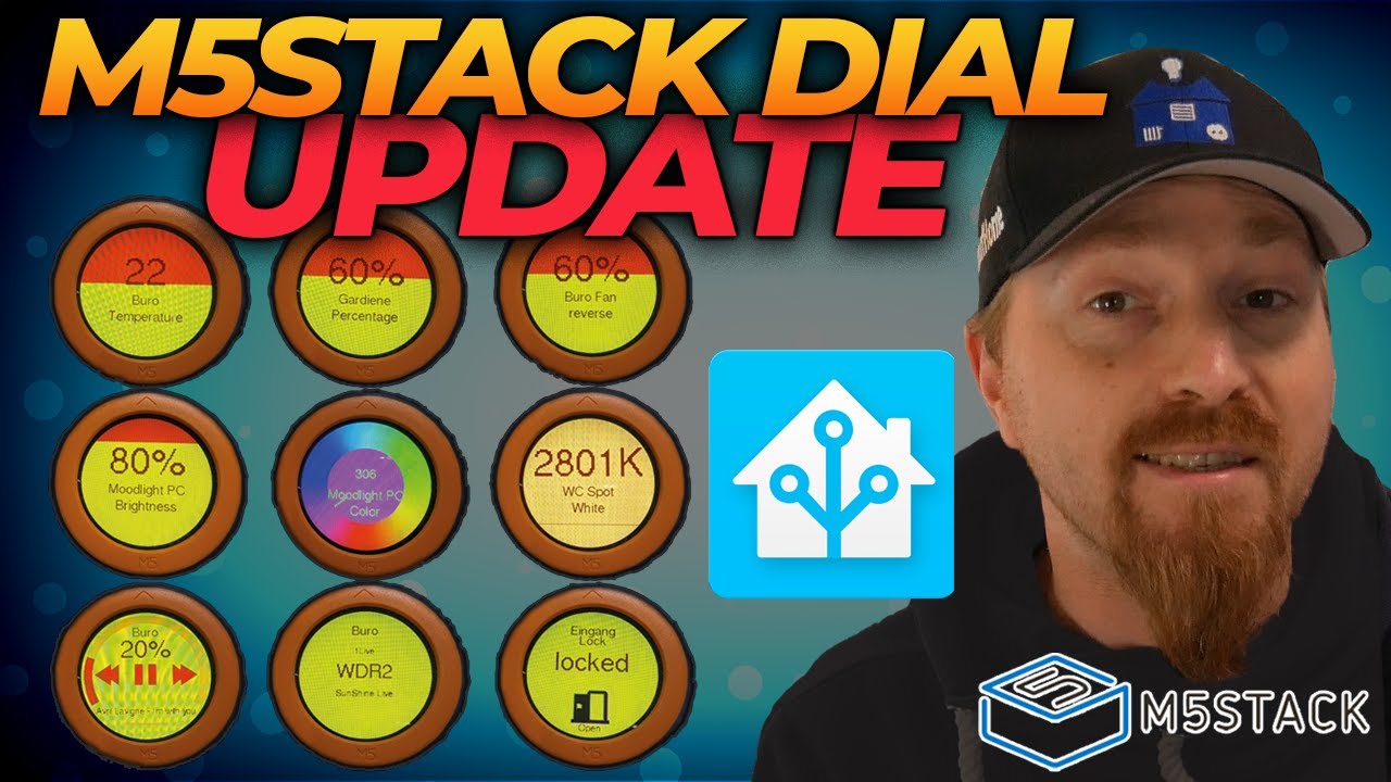 Home Assistant Fernbedienung: Jetzt auch für climate, cover, mediaplayer & mehr (M5 Dial UPDATE)
