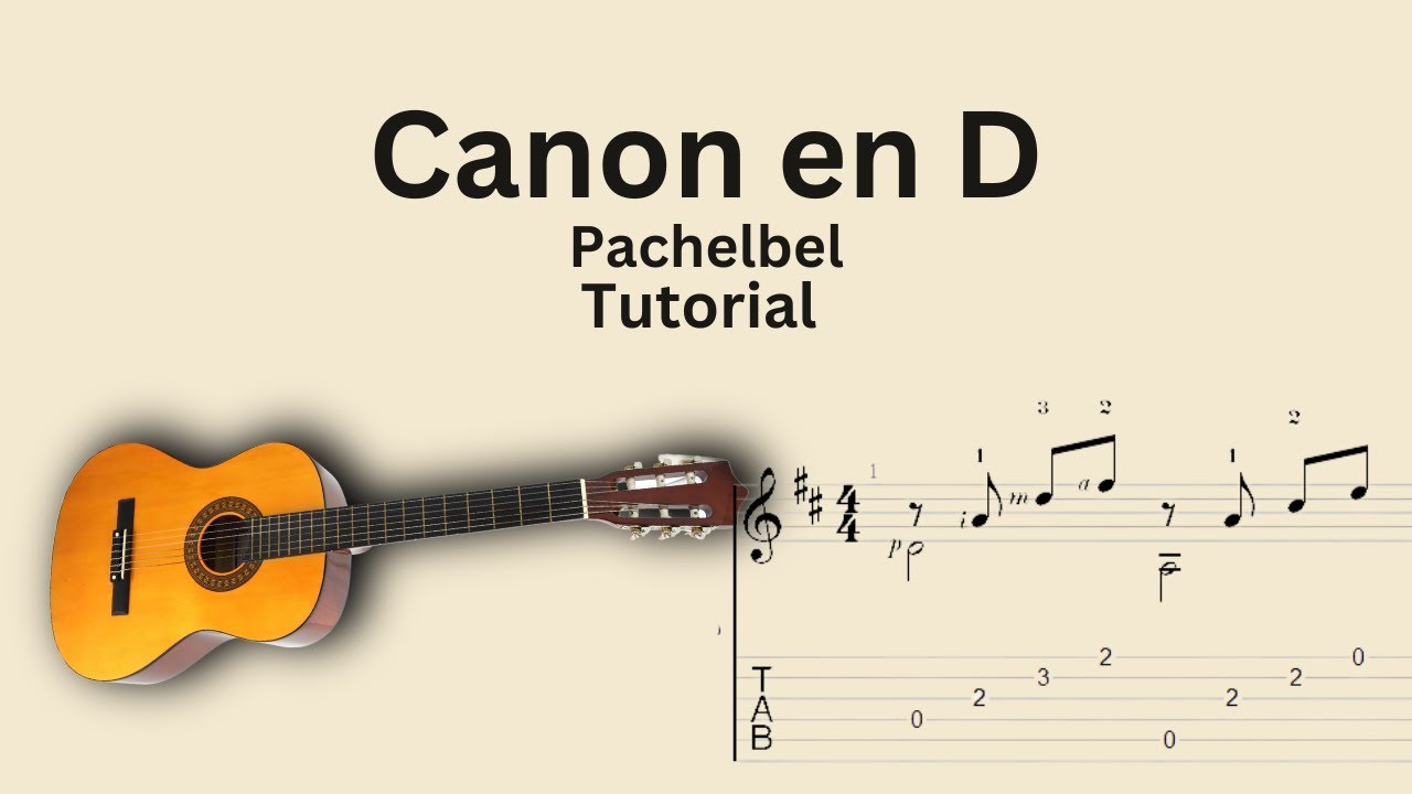 Canon en D tutorial guitarra (Johann Pachelbel)