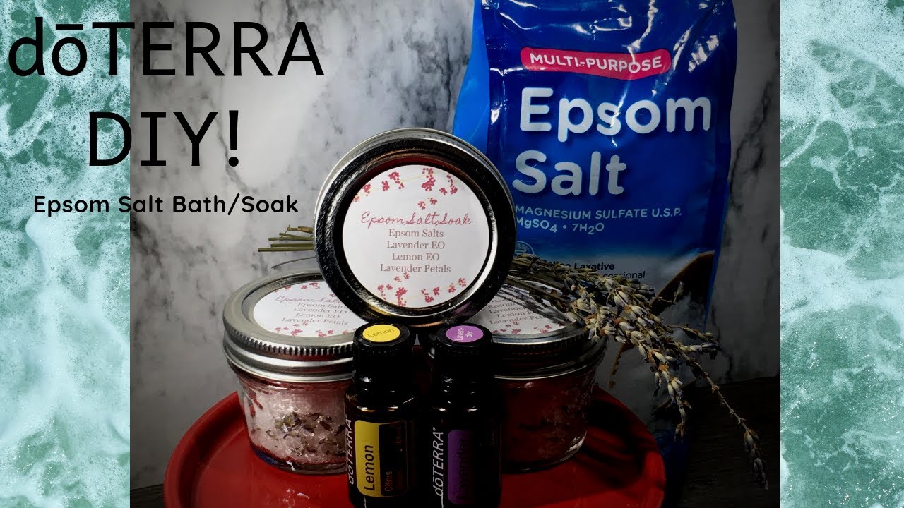 DIY Epsom Salt Soak Recipe using dōTERRA Essential Oils! ❤️❤️❤️ Simple Recipe