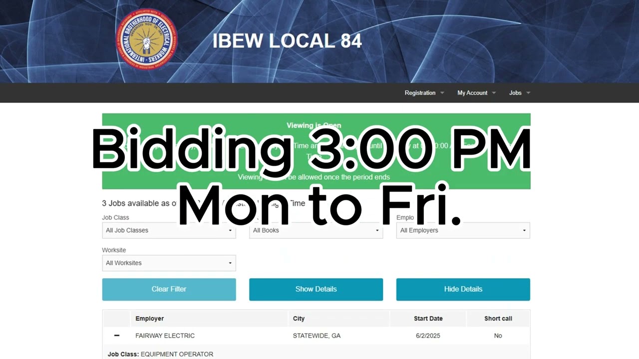 Union Job Sign-Up Guide | Re-Sign, Bid, Join – Local 84 Employment Process Explained!