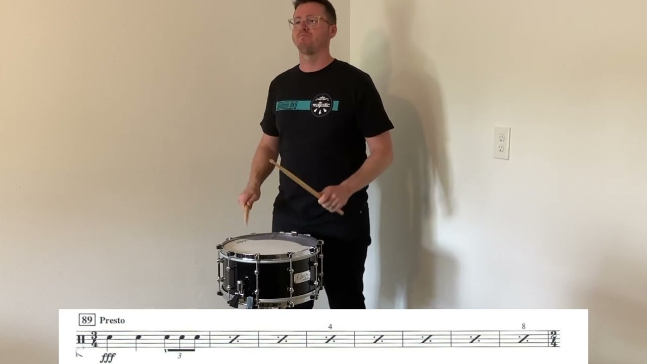 Star Wars | Main Title | Snare Drum Tutorial and Performance | Stephen Kehner