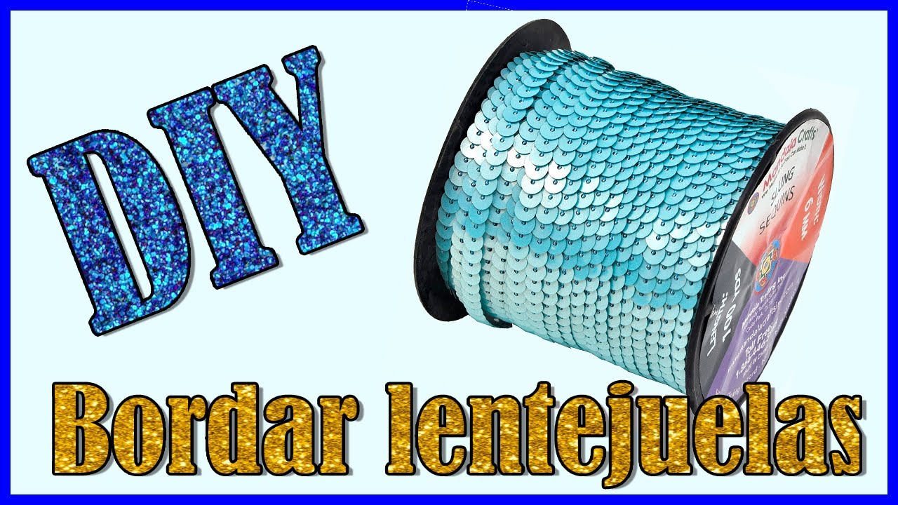 DIY- Decora con tiras de lentejuelas