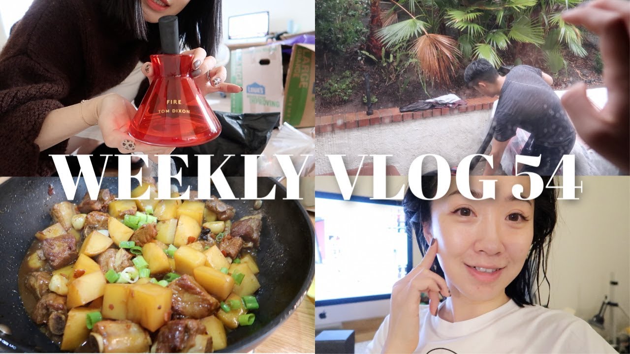 WEEKLY VLOG 54 | 2018黑五开箱📦新家第一次开火🔥加州大雨🌧️今年最后一支周更VLOG啦～