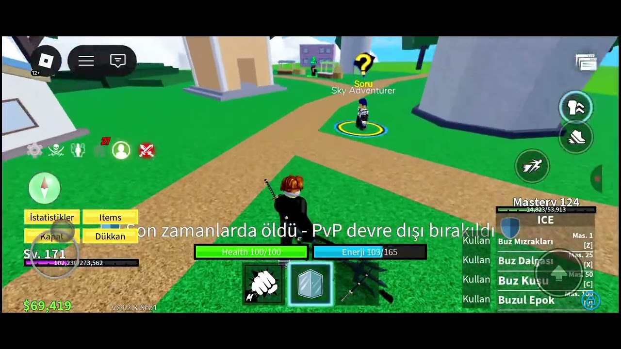 Blox fruit 9. Bölüm 0 dan 2800e