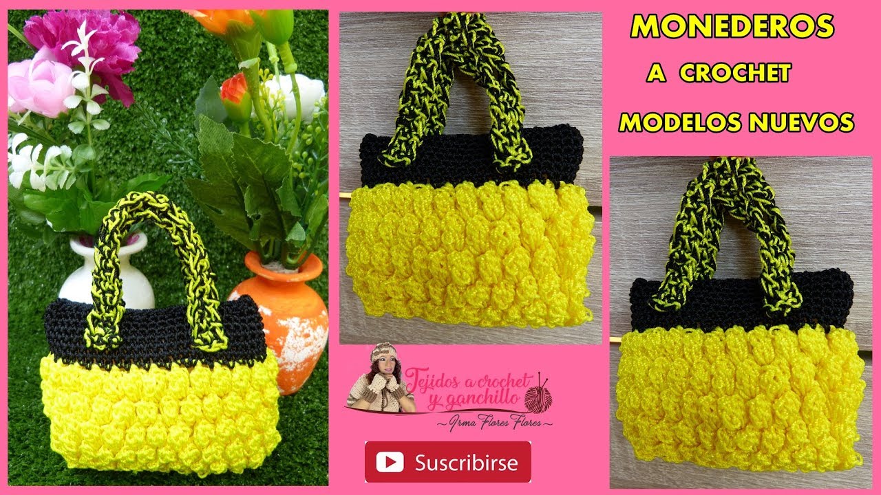 COMO TEJER A CROCHET  MONEDEROS DE UNA FORMA RÁPIDA Y FÁCIL