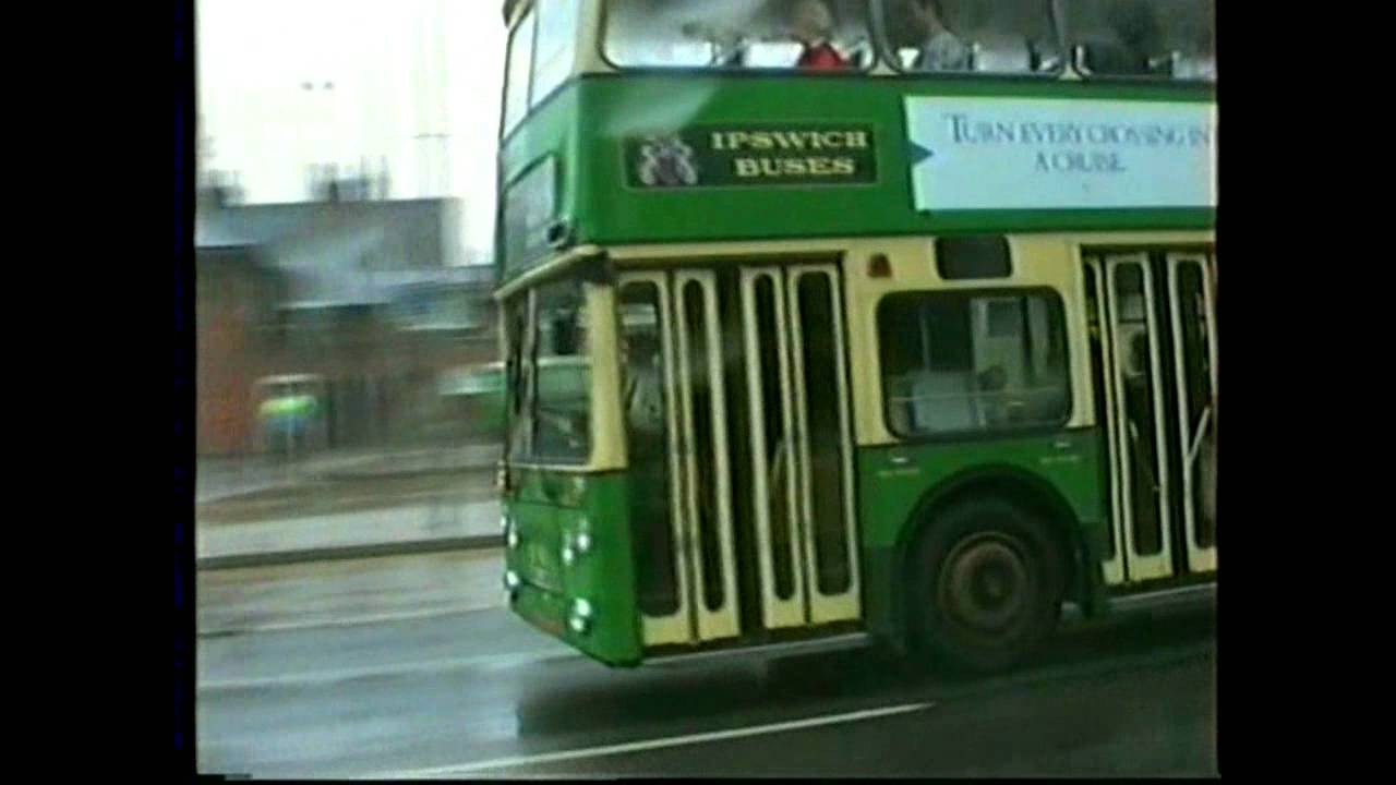 Ipswich Buses Atlanteans and Falcons at work in Ipswich in 1990