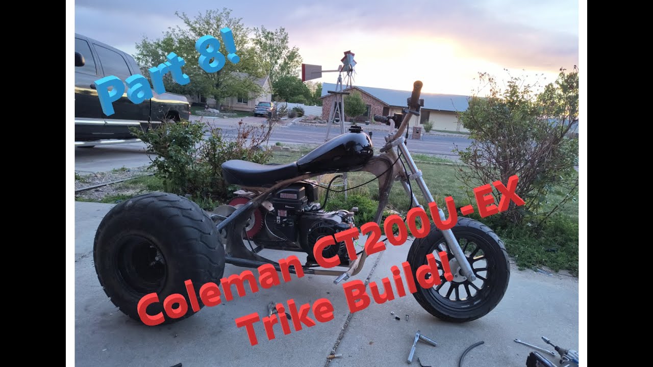 Real Gas Tank Install! Coleman CT200U-EX Trike Build Part 8!