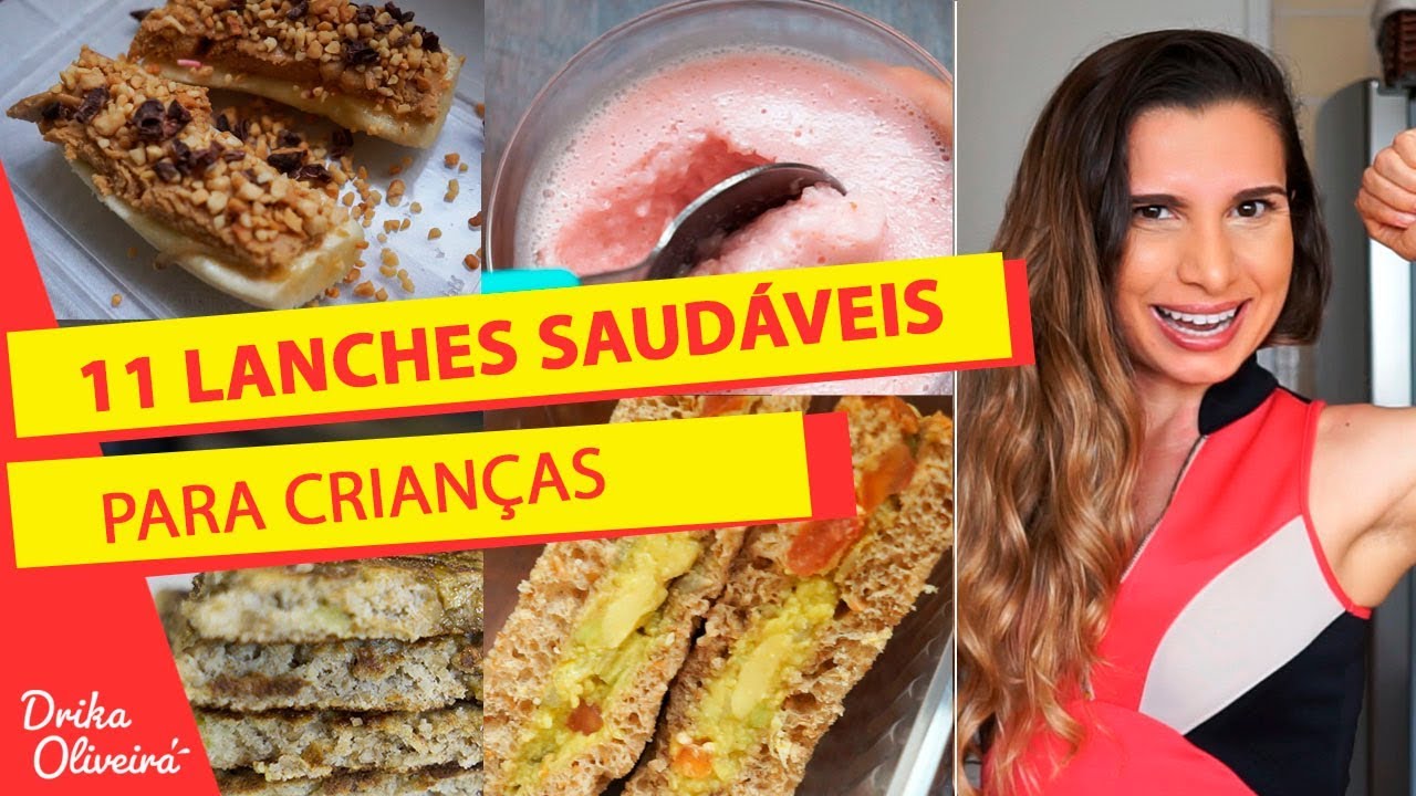 11 LANCHES SAUDÁVEIS E RÁPIDOS PARA ESCOLA /Receitas Fit: bolo, danoninho e mais! /Marmita Infantil