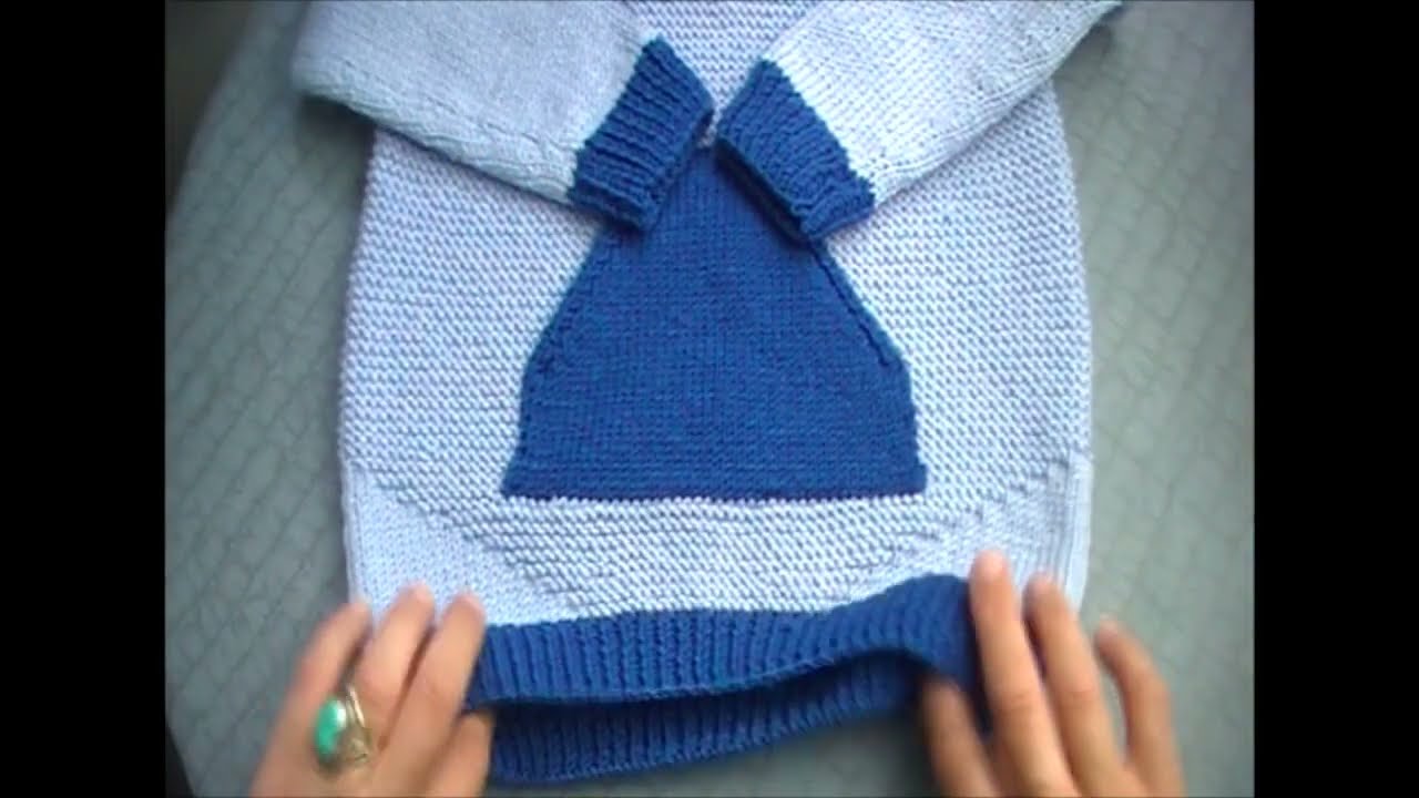 Pull garcon 2 couleurs
