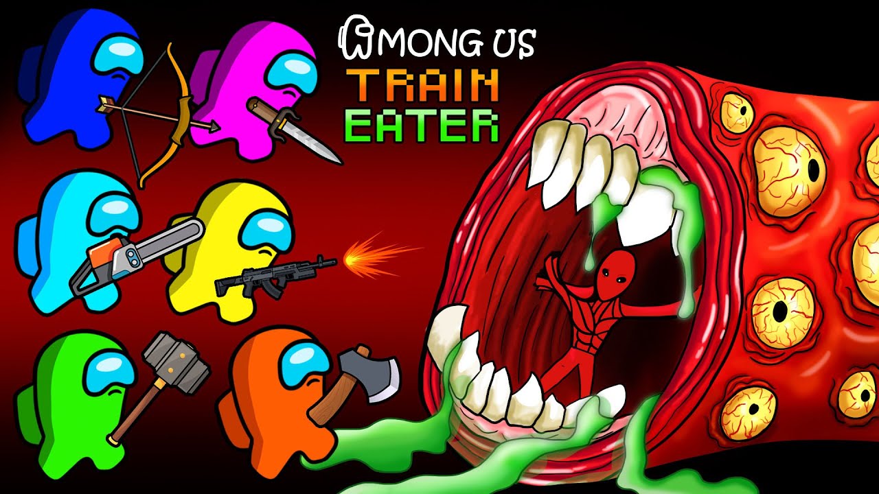 어몽어스 VS Poppy Playtime Chapter 3 | Among Us VS Train Eater | AMONG US FUNNY ANIMATION