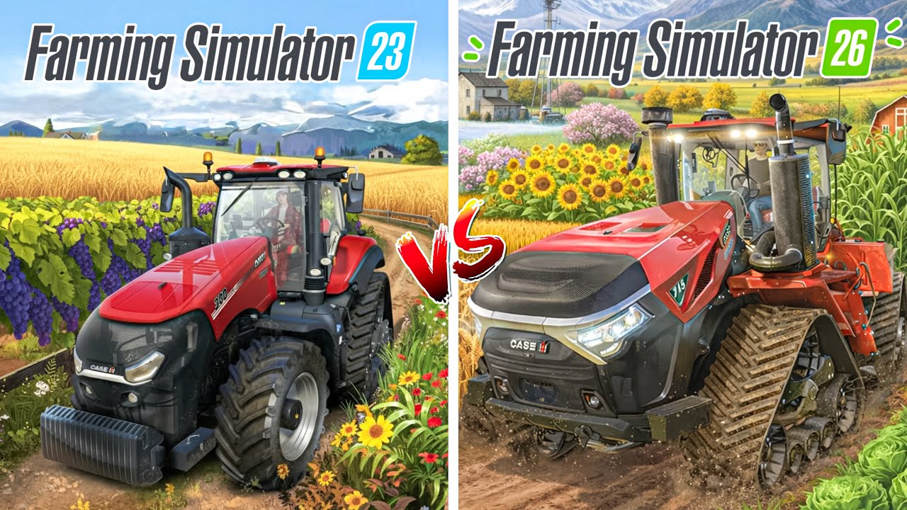 FS23 против FS26 | Все сезоны, культуры, животные и карты | Farming Simulator 26
