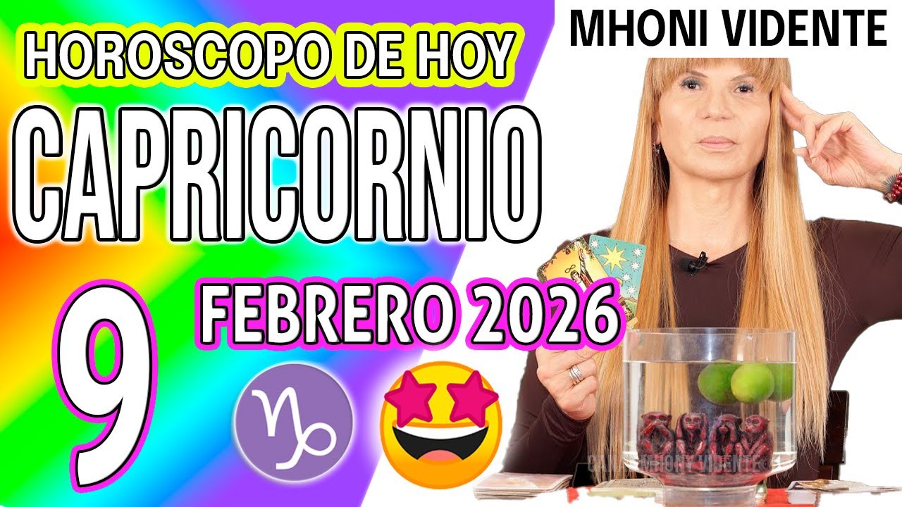 CAPRICORNIO ♑ TE VAS A IR DE ESPALDAS CON EST0 💲HOROSCOPO De Hoy 9 de FEBRERO 2026 Mhoni Vidente