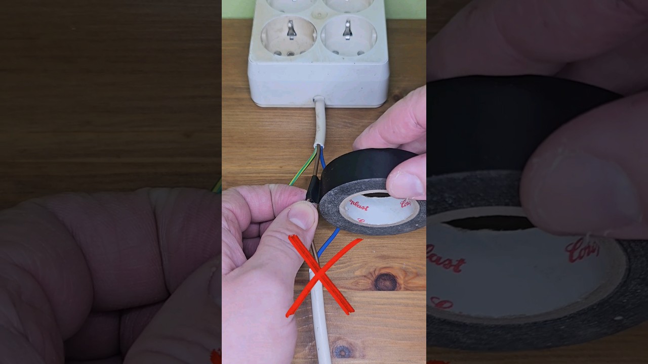Remember This Trick When Insulating Electrical Wires. #shorts