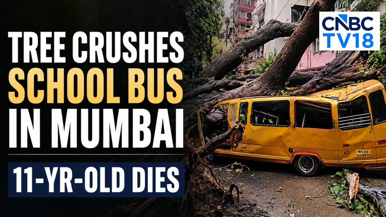 Mumbai: 11-Year-Old Dies After Tree Collapses On School Bus in Mumbai's Chembur | N18G