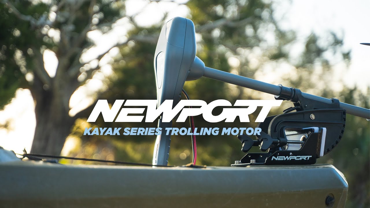 Newport KAYAK SERIES TROLLING MOTOR | Adjustable 24-inch Shaft | Built Specifically for Kayaking