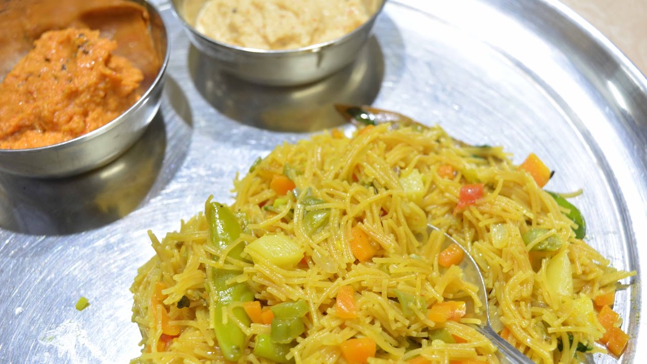 Semiya Kichadi | Coconut Chutney | Spicy(kara) Chutney | Dinner Menu - 2