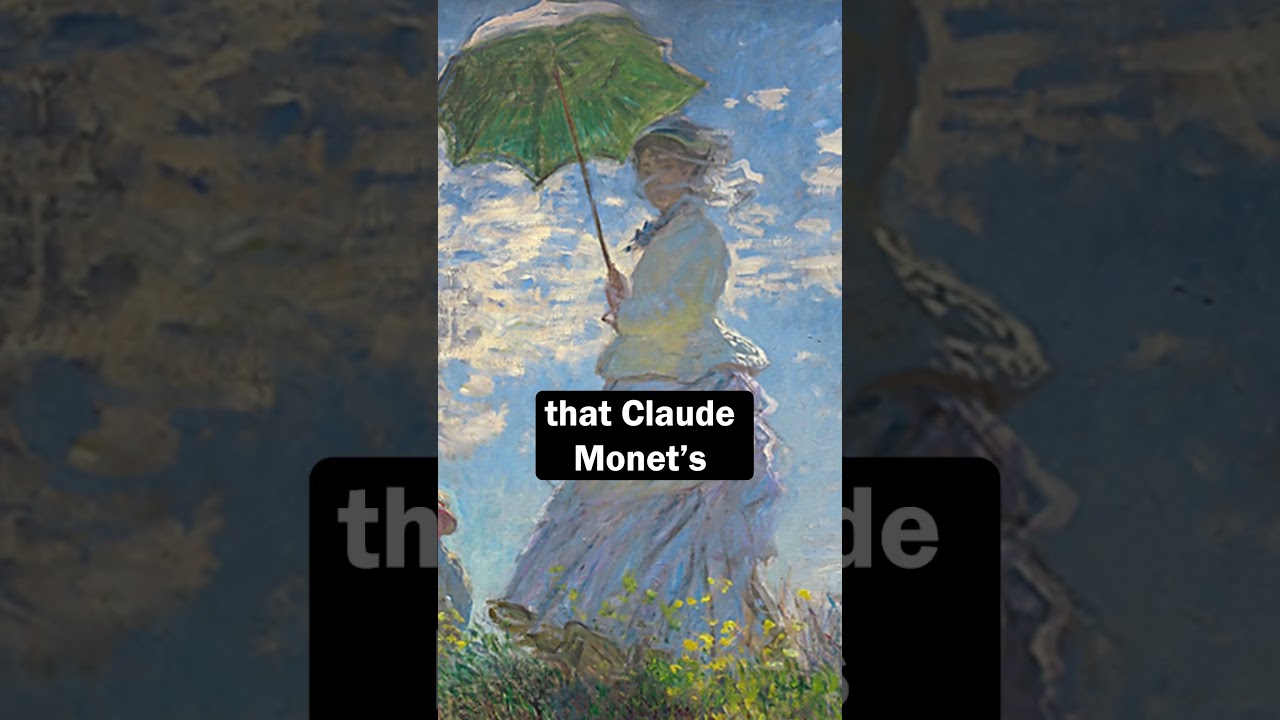 Claude Monet's MOST FAMOUS Woman with a Parasol Painting! #artist #art #painting #arthistory
