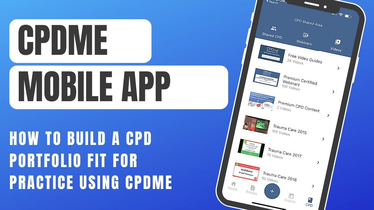 How to build a CPD Portfolio Fit for Practice using CPDme