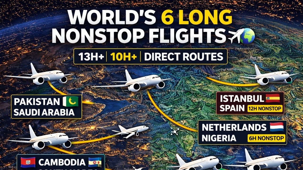 World&rsquo;s Most Popular International Flight Routes 2026 ✈️ Real Direct Connections