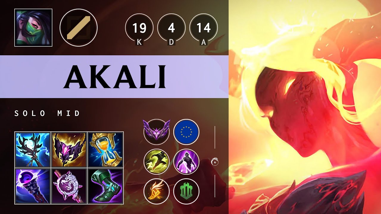 Akali Mid vs Cassiopeia: Quadra Kill, Unstoppable - EUW Master Patch 25.S1.1