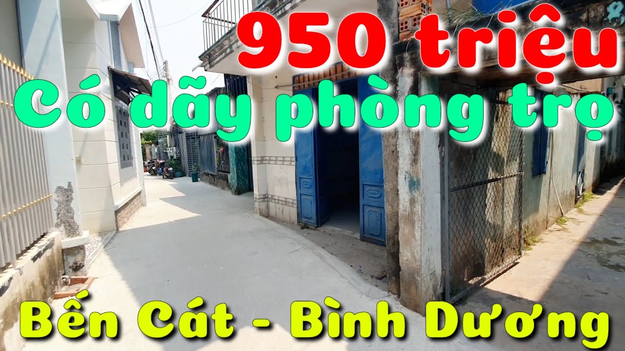 Bán đất có dãy phòng trọ cũ kế bên KCN Mỹ Phước TP Bến Cát Bình Dương giá 950 triệu