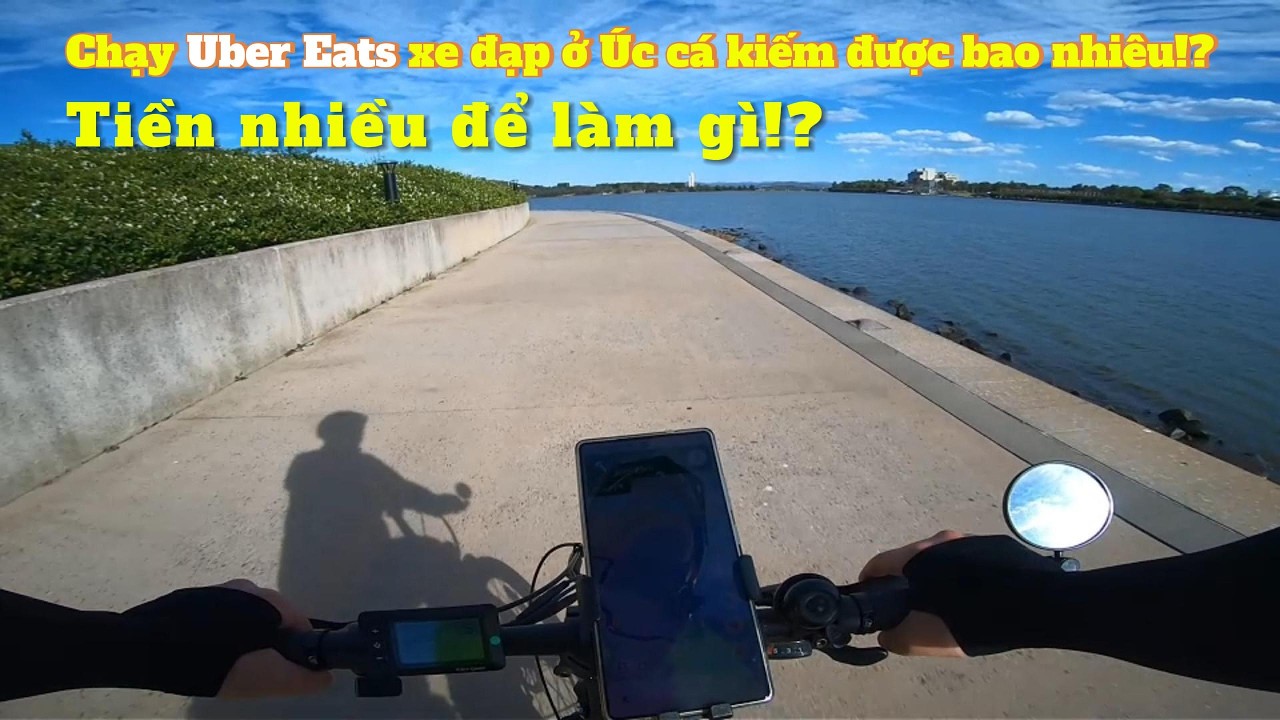 Chạy Uber Eats xe đạp ở Úc kiếm được bao nhiêu!?