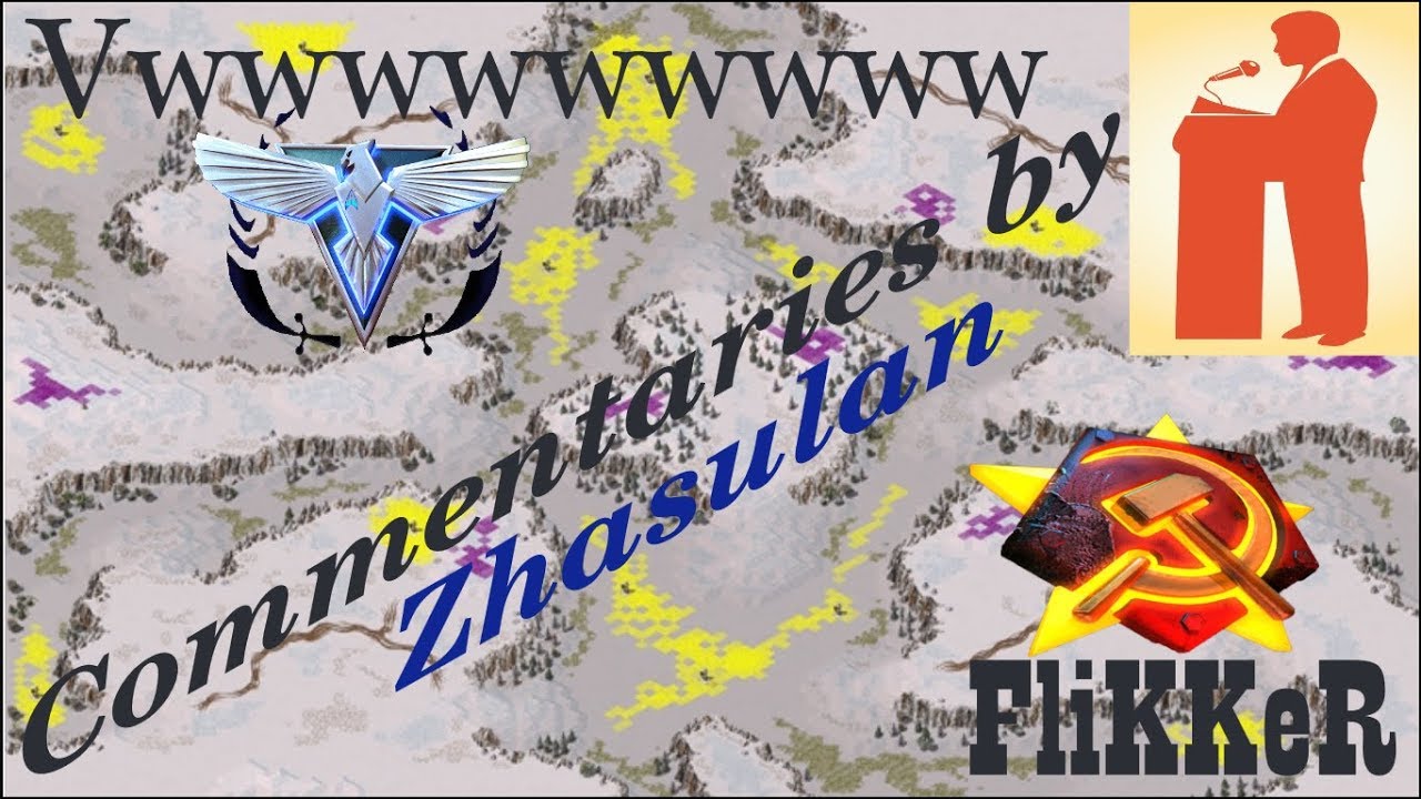 Red Alert 2 Yuri's Revenge - Pro 1 vs 1 Allied vs Soviet Match on the map Snow Valley