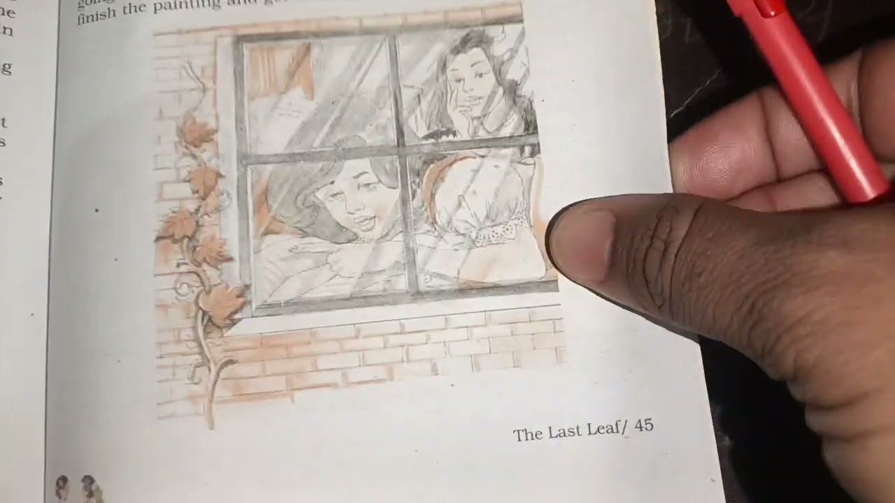 THE  LAST LEAF  CH_7 ,MOMENT STD_IX GSEB &CBSE . READING LESSON. 