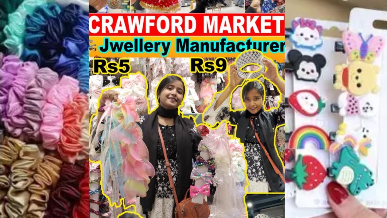 Crawford Market Biggest accessories wholesale market .| .jewellery,Hair Accessories,Bindi etc