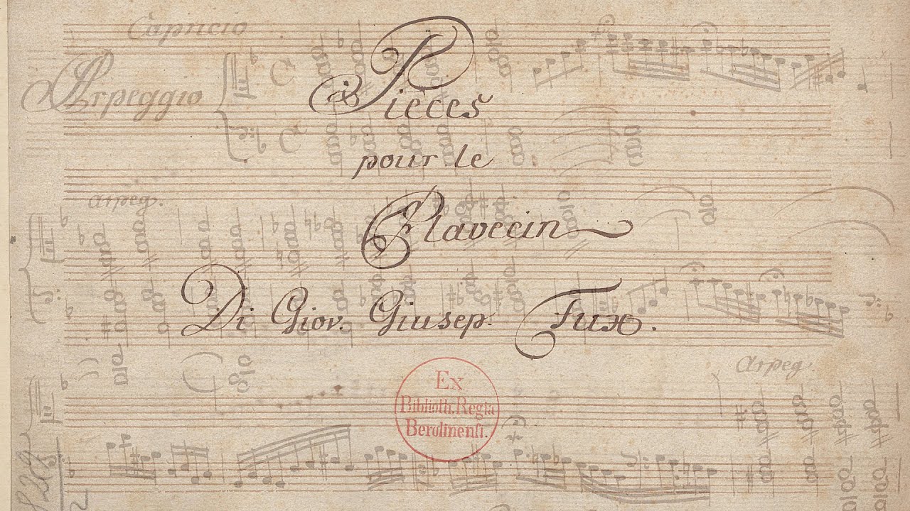 Johann Joseph Fux - Partita in G Minor 'Capriccio and Fugue', K.404 {Manuscript score}