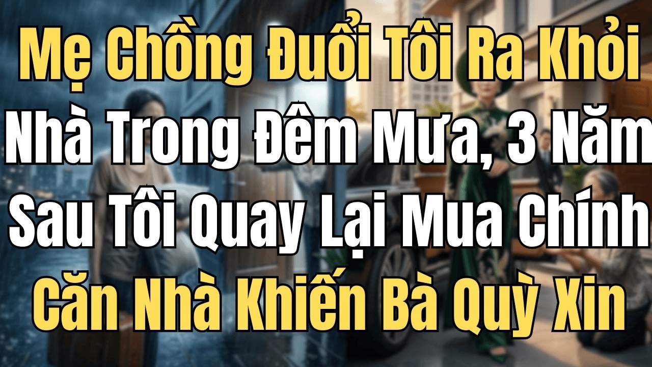 Mẹ Chồng Đuổi Tôi Ra Khỏi Nhà Trong Đêm Mưa 3Năm Sau Tôi Quay Lại Mua Chính Căn Nhà Khiến Bà Quỳ Xin