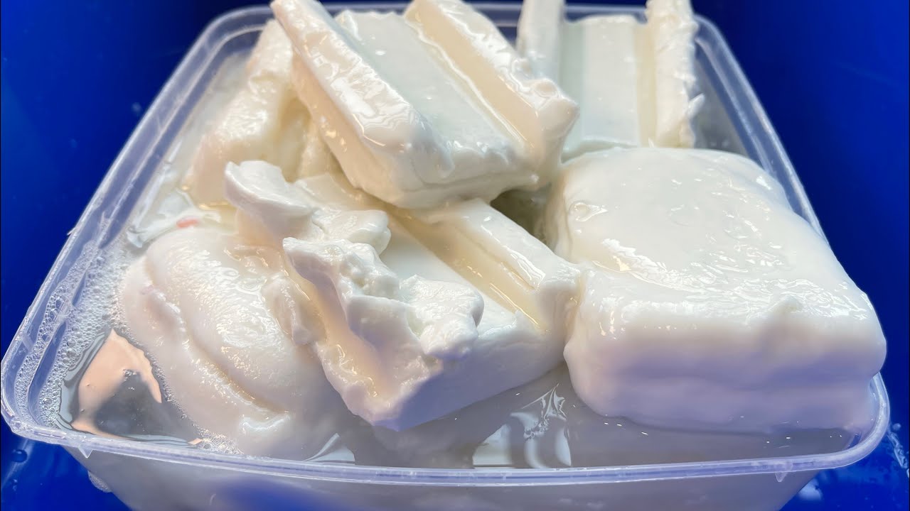 ASMR SOAP | SOAKED SOAP | MUSHY SOAP | WHITE SOAP SETS 🤍 #acmp #soakedsoap #mushysoap #asmrsoap