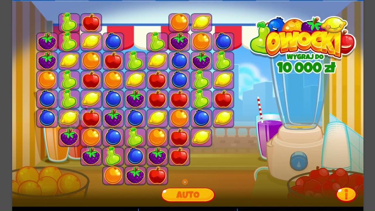 Gierki Lotto #2 🎲 Owocki 🍓🍎🍇🍒🍉 Gram 10 Razy