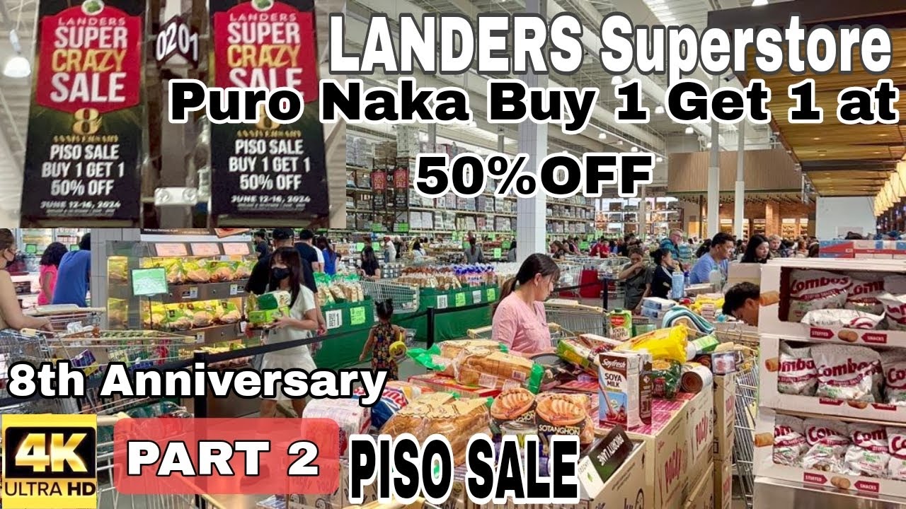 LANDERS PART 2 |  BIGGEST & GRANDEST SUPER CRAZY SALE! | PISO SALE | Shopping & Tour | #Len TV Vlog