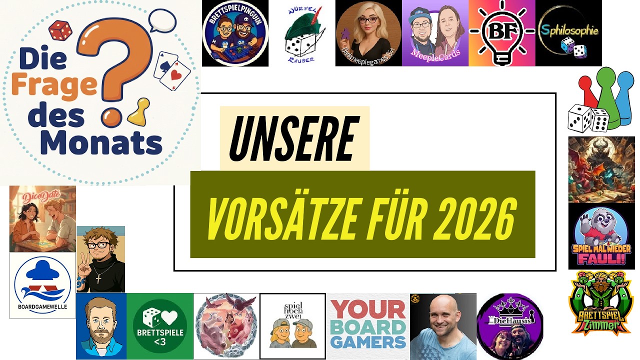 #DFDM Die Frage des Monats - Eure Vorsätze 2026 Brettspiel Community Format #6