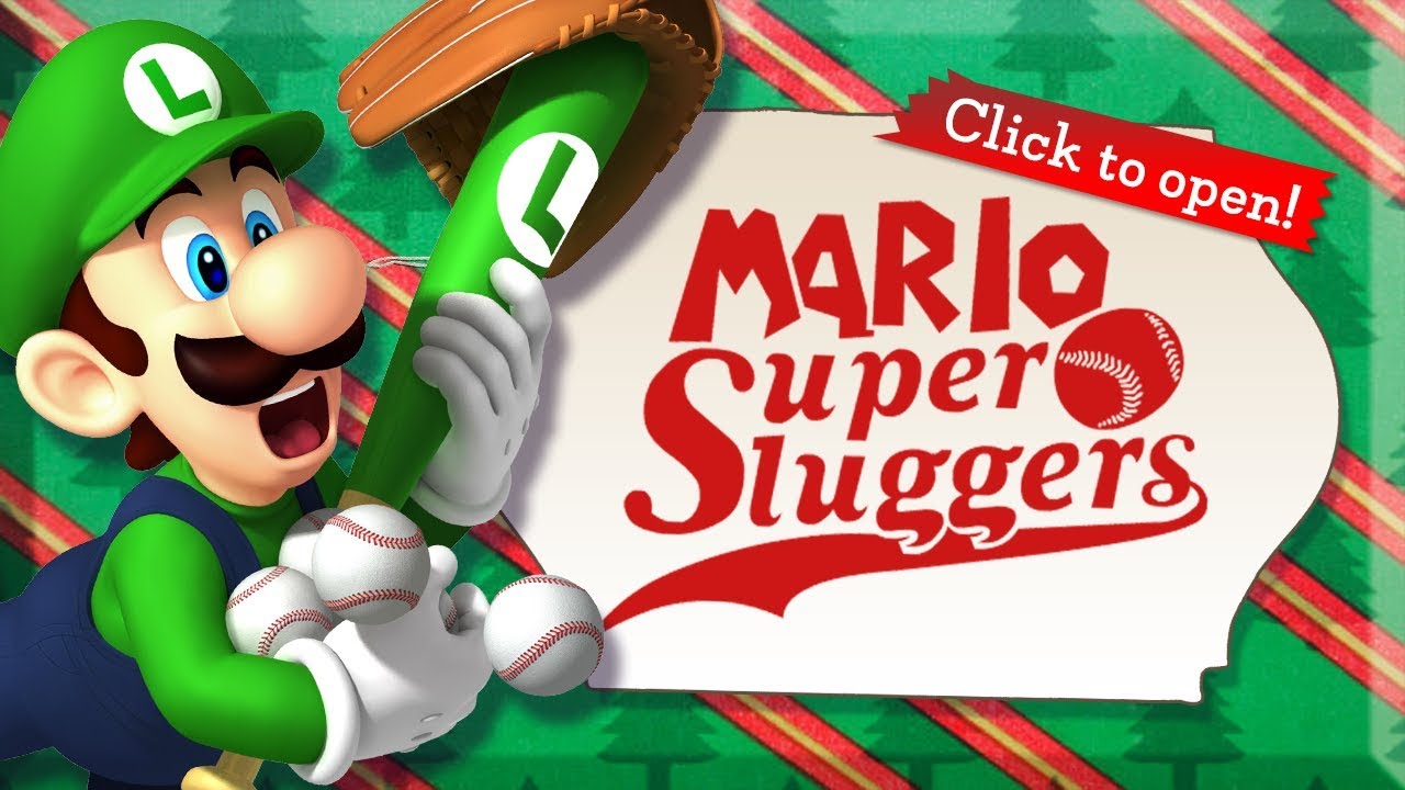 Christmas Fold - Mario Super Sluggers (Peach Ice Garden)