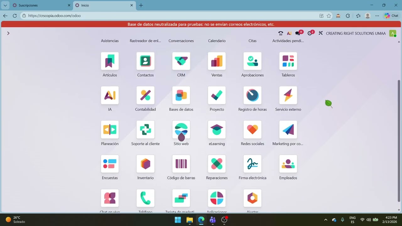 FUNDAMENTOS ODOO LADRILLOS