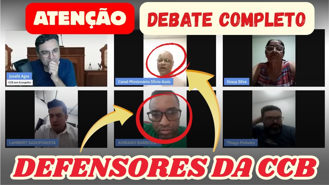 🛑Dois CCBeano entraram na Live - DEBATE sobre a CCB