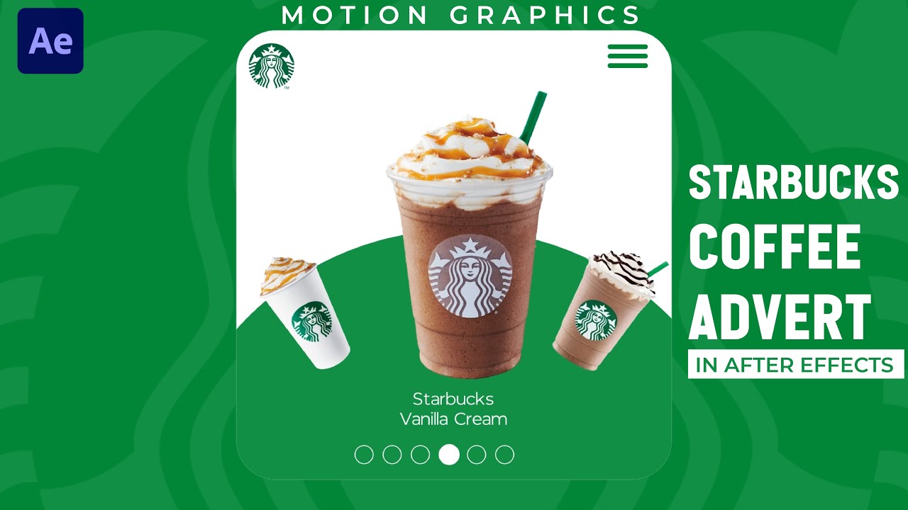How to Create Starbucks Coffee Slider Animation in After Effects