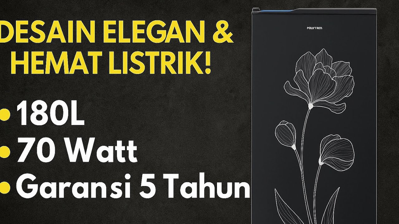 Kulkas Polytron PRB 187TY &ndash; Elegan, Hemat Listrik, dan Muat Banyak