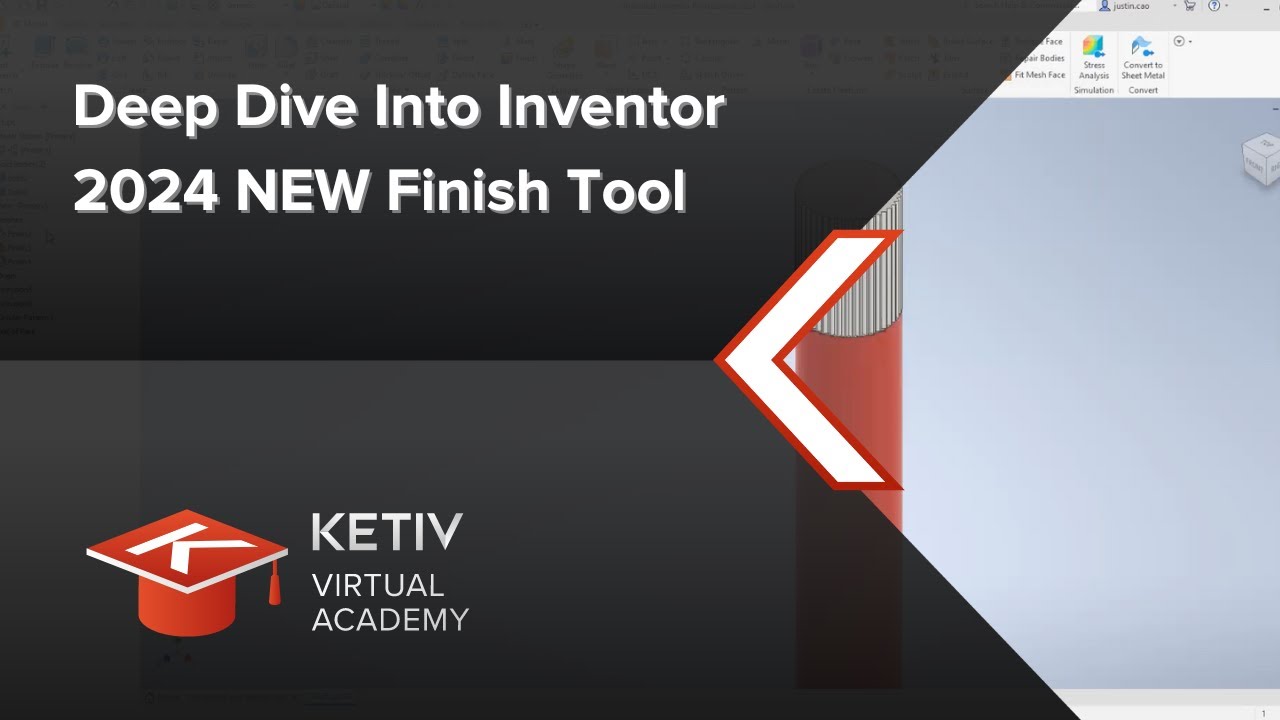 Deep Dive Into Inventor 2024 NEW Finish Tool | KETIV Virtual Academy