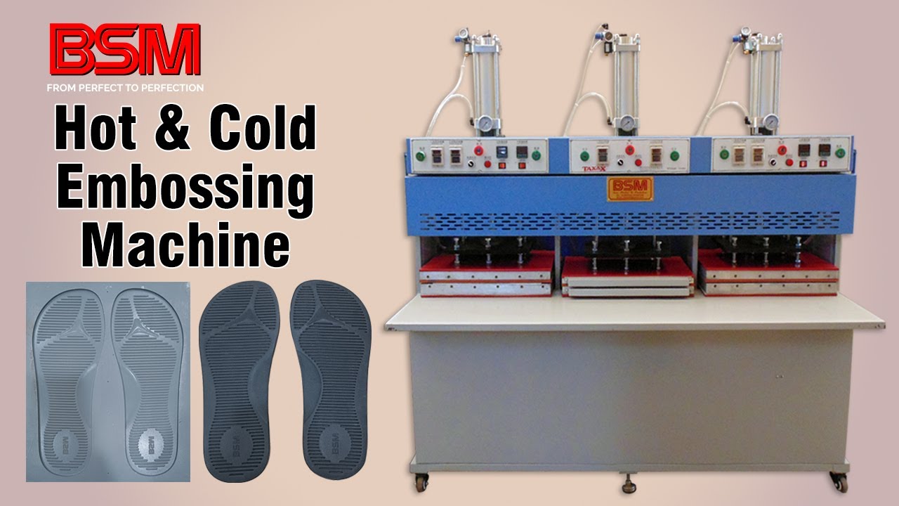 Hot And Cold Embossing Machine | EVA Embossing Machine Hot & Cold | Sole Embossing Machine