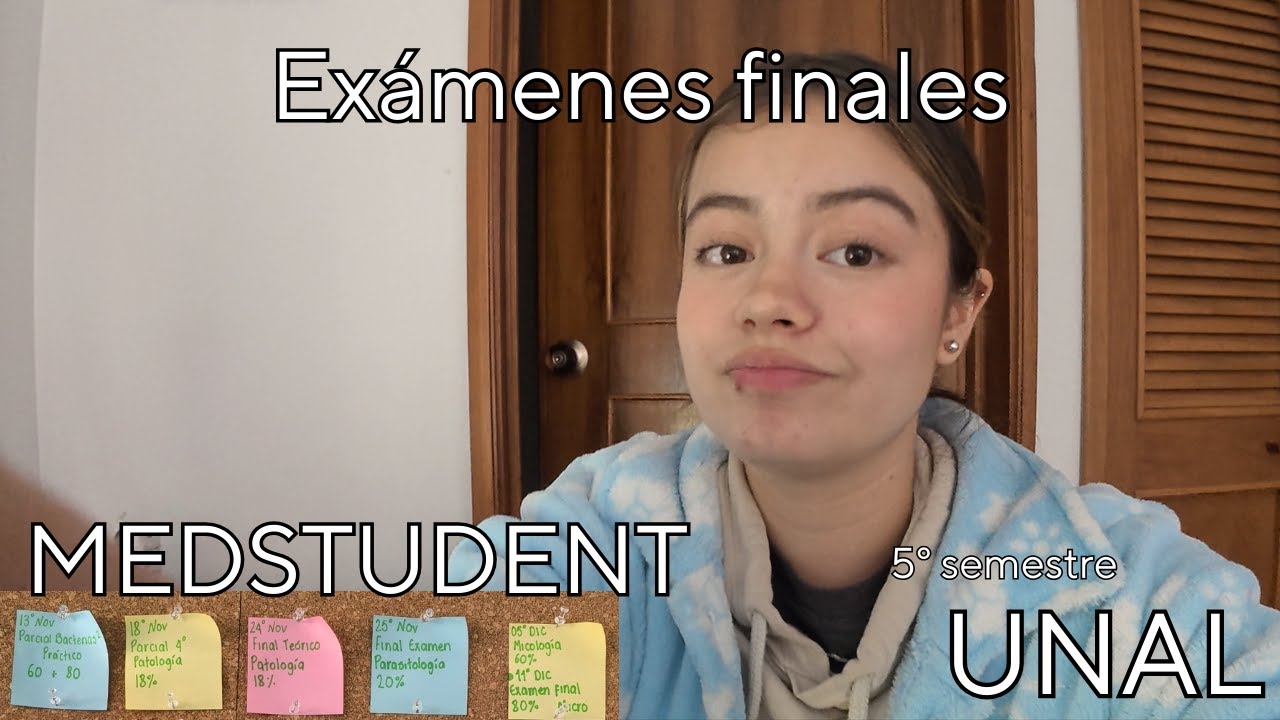 Vlog de estudio Medstudent UNAL / semana de exámenes, tips de estudio