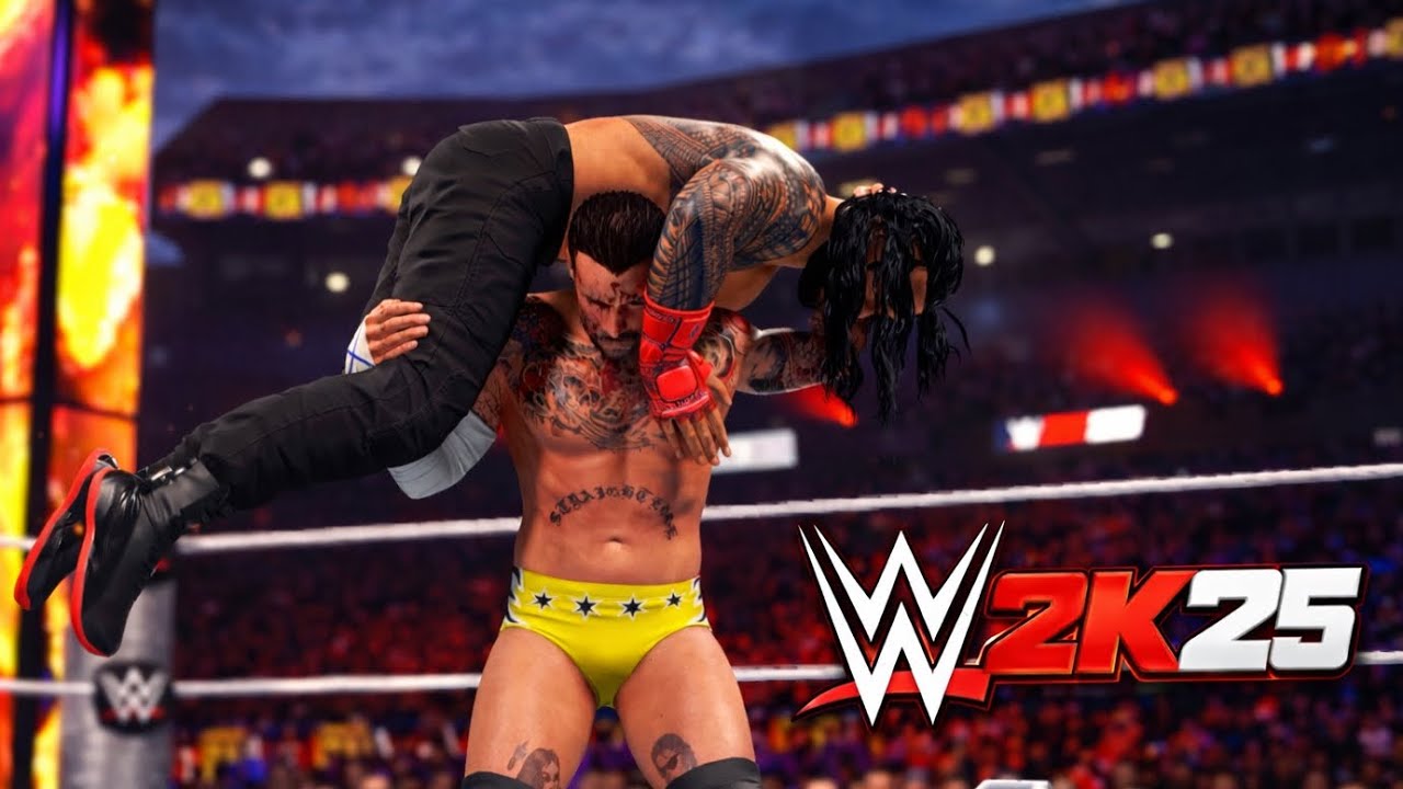 Roman Reigns vs CM Punk – No Holds Barred | WrestleMania 42 Night 2 Main Event (WWE 2K25)