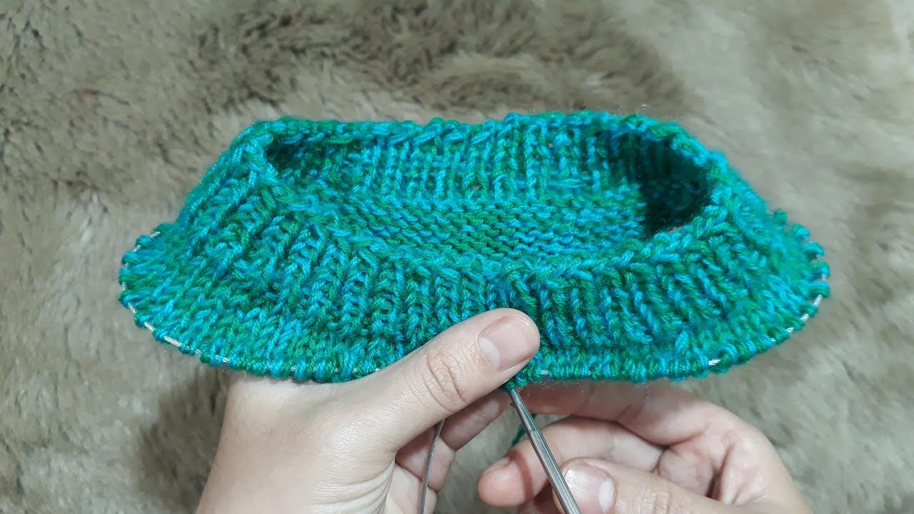 Cách Đan Dòng Ngắn Cổ Áo, Cổ Cao Thấp, Khi Đan Từ Trên Xuống/ How To Knit Short Rows