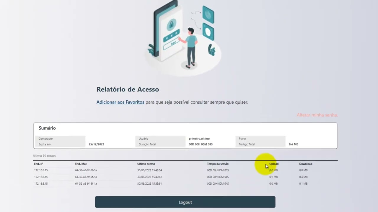 1 Realização de Acesso